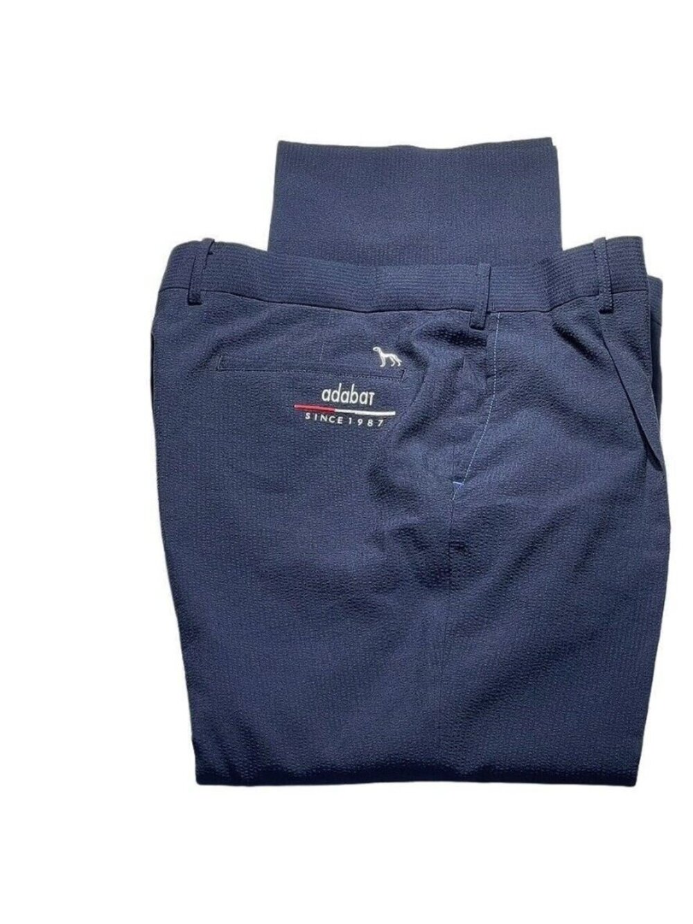 Adabat Mens Navy Blue Golf Pants - Regular Fit Lightweight & Breathable Fabric E
